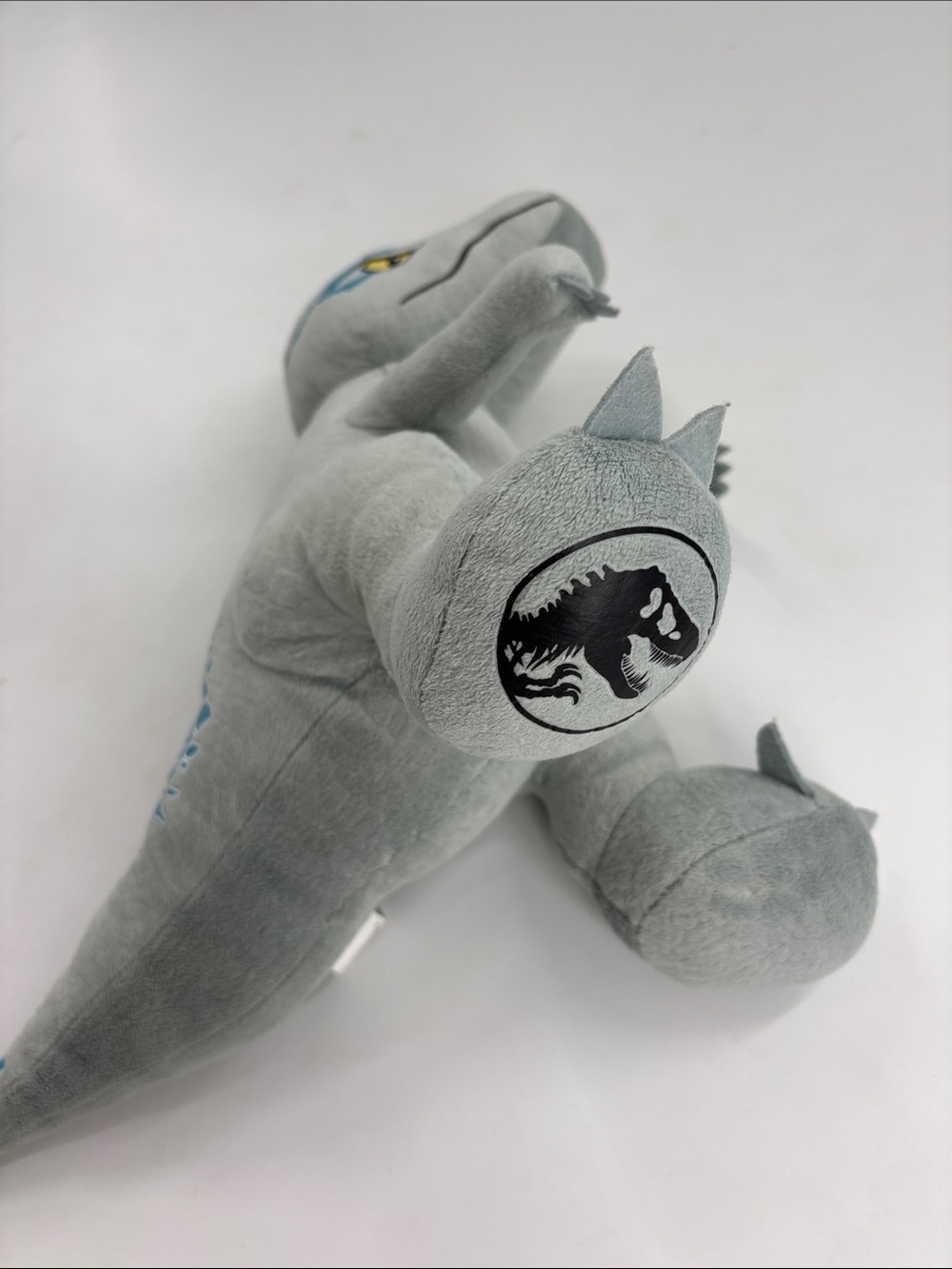 Gray Dino Plush Stuffed Animal - Soft Kids Toy - Picture 6 of 6